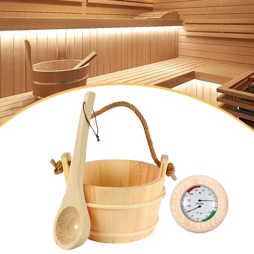 Sauna bucket and ladle - bucket, tub