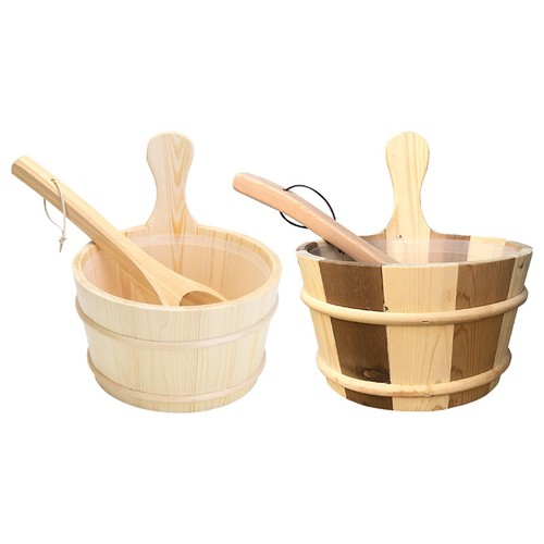 Sauna barrel and - ladle,, spa