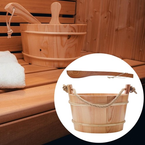 Sauna bucket and ladle - bucket,