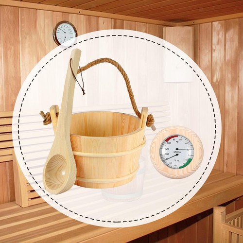 Sauna bucket and - bucket, ladle