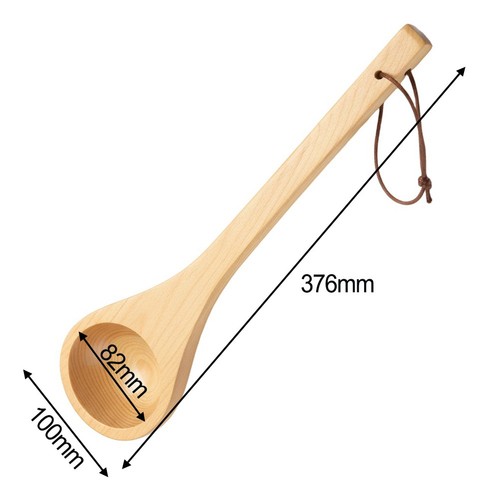 Wooden sauna bucket - ladle, 38