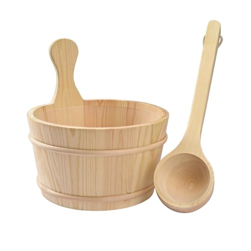 Wooden sauna pail high quality - wooden,