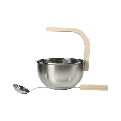 Stainless steel sauna - steel, bucket