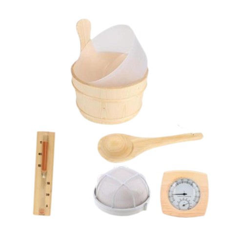 Sauna bucket and - ladle, set