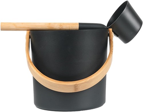 Sauna bucket and - ladle, set,
