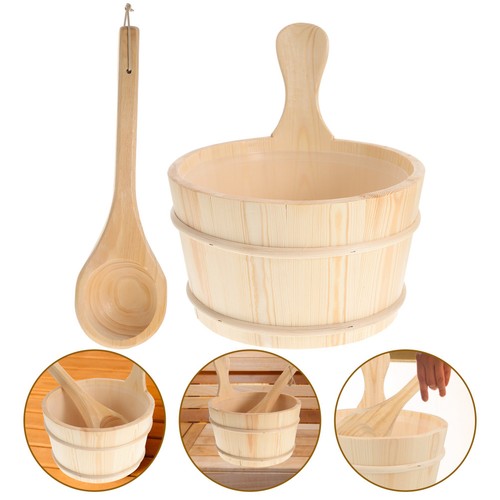Durable bamboo sauna bucket - sauna,