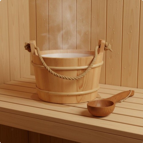 Wood sauna bucket handmade - sauna,