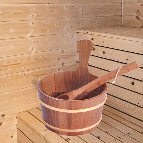 Sauna bucket and ladle water - bucket,