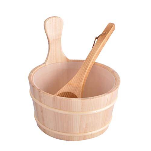 2pcs sauna wooden bucket and - 2pcs,
