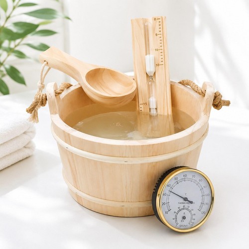 Sauna bucket and ladle - sauna,