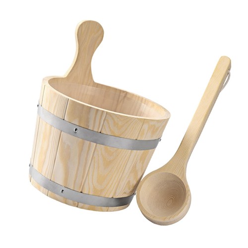 Sauna bucket and - bucket, ladle