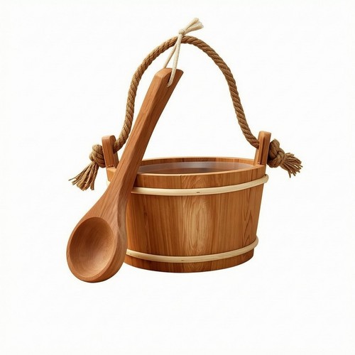 Sauna pail and - sauna, set