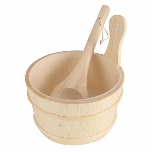 Sauna pail and ladle - sauna, set