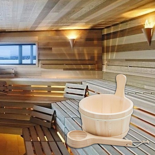 Sauna bucket and - and, water