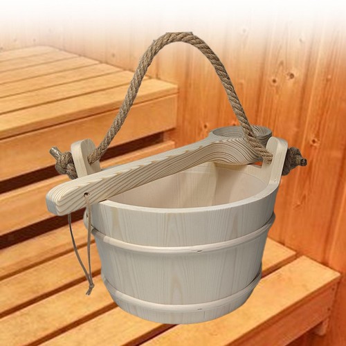Sauna bucket and ladle - bucket,