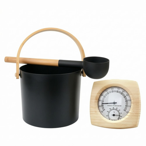 Aluminum sauna bucket - sauna, and