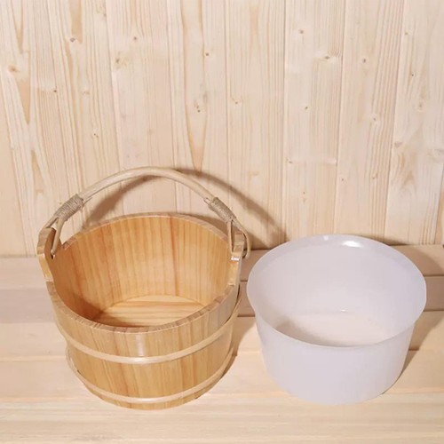 Wooden sauna bucket with - sauna,