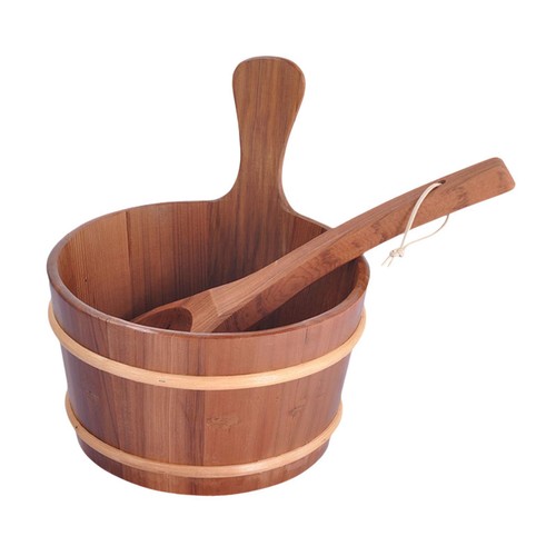 Sauna bucket and ladle - and,