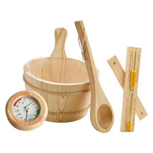 Sauna bucket and ladle set - and,